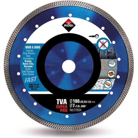 Disco diamantato materiali edili turbo tva 180 superpro