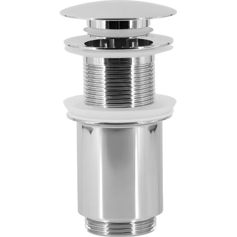 Piletta universale miscelatore ottone lavabo bidet click clack tappo vasca bagno tipo di accessorio senza troppopieno - pezzi 1 (1/5)