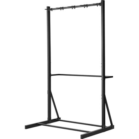 Porte-vélos autoportant, capacité 136 kg pour 5 vélos, acier carbone, rangement vertical, intérieur/extérieur, garage, salon, jardin. (1/5)