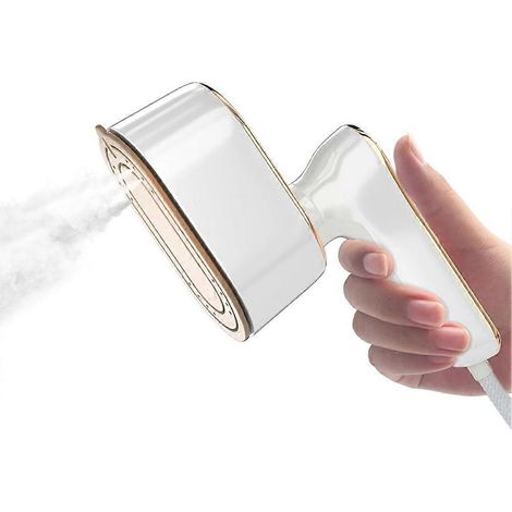 Voyage défroisseur fer pour vêtements mini portable repassage machine college dorm maison essentials blanc prise UE (1/5)