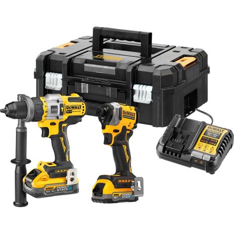 DeWALT - 18V AKU taladro de impacto y juego de llave de impacto, 1x batería 1.7 Ah, 1x batería 5.0 Ah, cargador DCK2052H1E1T (1/2)