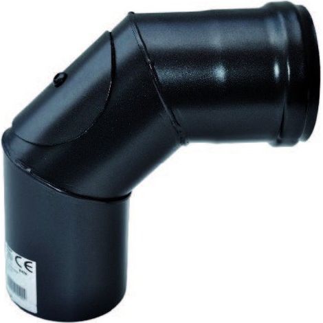 Gomito a 90° con Ispezione per Stufe a Pellet Ø 100 mm