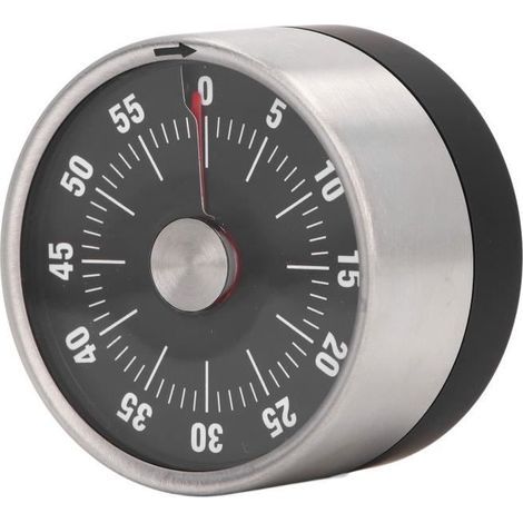 Tbest minuterie de cuisine Minuterie magnétique en acier inoxydable, conception magnétique, alerte 70db, culinaires sablier (1/4)