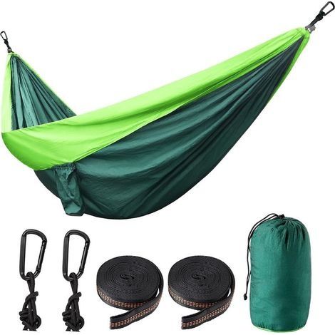 Hamac Ultra léger de Camping,La capacité de Charge est jusqu'é 300 kg de Ultra léger Respirante Hamac de Camping,avec Un Sac de Transport pour Voyage Extérieur,300 x 200cm (1/5)