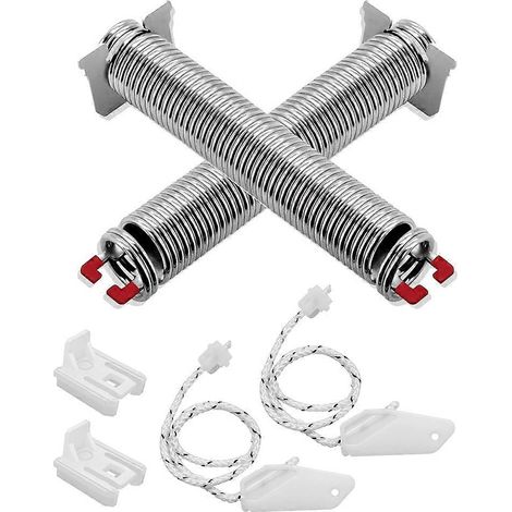 Ressort de porte pour lave-vaisselle - Kit de remplacement 12004119, ressort de porte avec crochet, pièce détachée pour machine à laver la vaisselle, robuste et durable, compatible avec modèles couran (1/5)