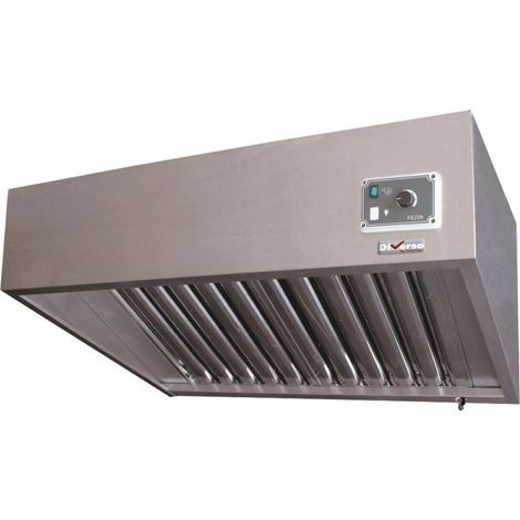 Hotte complète 7/7-1500 m3/h-variateur - Diverso