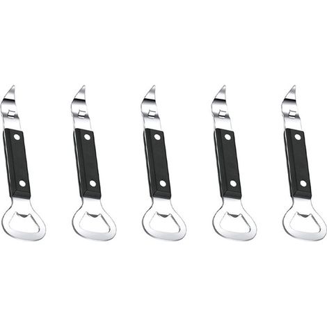 5 perforadores de latas y abrebotellas, abrelatas manual de acero inoxidable, 1 unidad (1/4)
