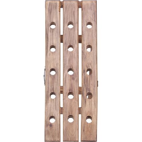 Maison Exclusive - Portavini da 15 Bottiglie 26x50x70cm Legno Massello di Mogano (1/5)