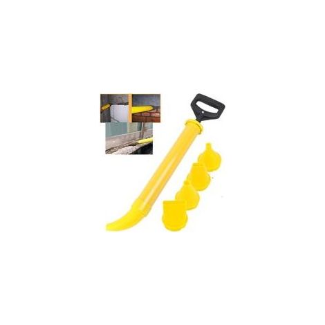 Pistolet à Mortier,Pulvérisateur à Ciment Pistolet à Calfeutrer Ciment Pistolet à Coulis de Ciment Pulvérisateur de Mortier avec 5 Buses pour Brique de Pavage de Patio à La Chaux (1/5)