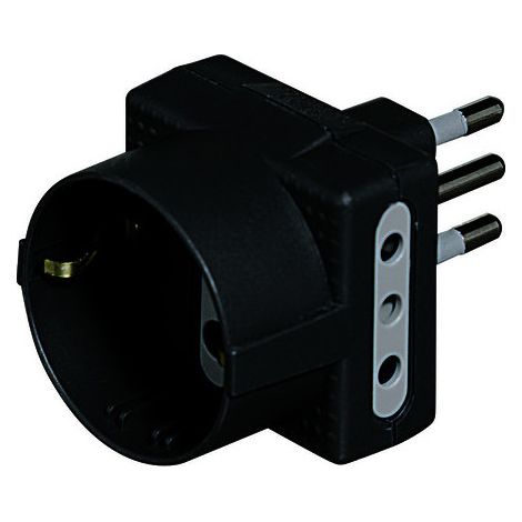 bticino S3610GE Netzstecker-Adapter Anthrazit