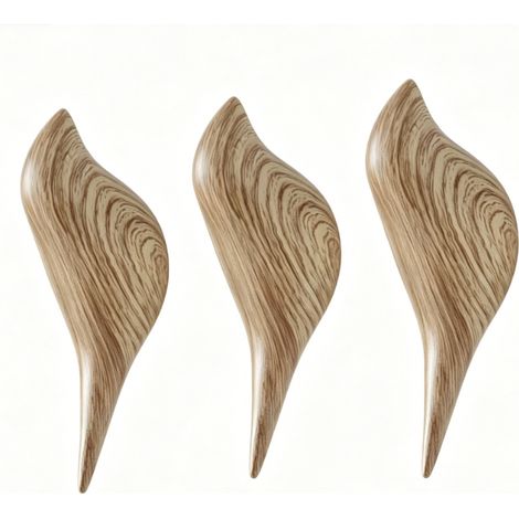 Filiyano-Crochet mural en bois (résine) - Lot de 3, motif oiseau, Mu,ZQKLA (1/5)
