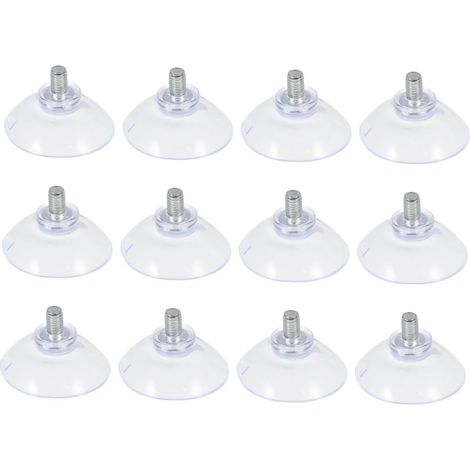 Ventouses transparentes avec vis pour meubles et verre, fixation (1/5)