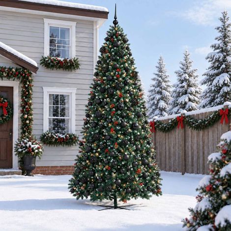 vidaXL Árbol de Navidad artificial con ramas articuladas 400 cm (1/5)