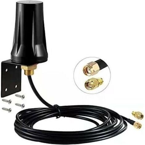 4G LTE Outdoor Antenna SMA Male MIMO 5dBi Omnidirectional Waterproof External Antenna for 4G LTE Mobile Router Pass-Through Cellular Modem Trail Camera-LIAIKI (1/5)