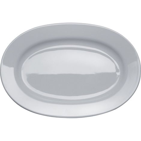 A di Alessi - AJM28/22 - PlateBowlCup Piatto da portata ovale in porcellana bianca. (1/5)