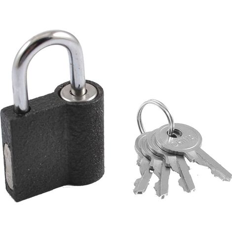 Haus Silber 4 Schlüssel Tür Sperre 32mm Breite schwarz Vorhängeschloss nouveau de DE de