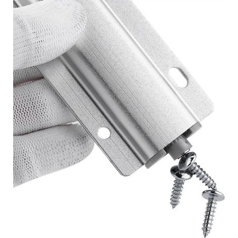 [Damper Buffer] + [Système Push to Open] + [Argent] + [Abs+Aluminium] + [Service 50,000 ouvertures] + [Latch pour armoires, portes et tiroirs] (1/5)