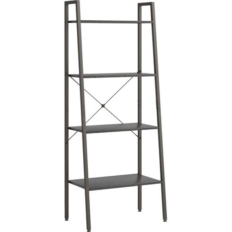 Maison Exclusive - Standregal mit 4 Böden Schwarz 56x35x140 cm