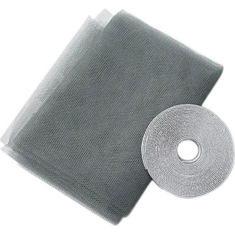 Moustiquaire de fenêtre 150 x 150 cm – Maille polyester anti-insectes – Grise, facile à installer – Offre une protection optimale (1/5)