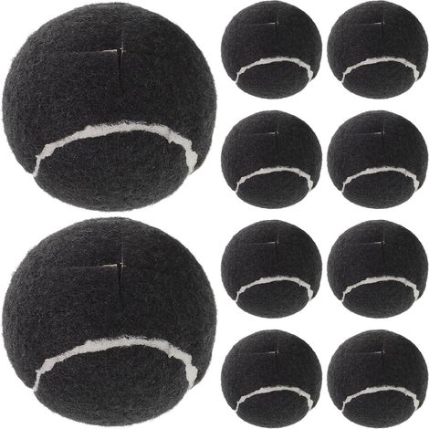Protections prédécoupées pour pieds de chaise, lot 12, noires (1/5)