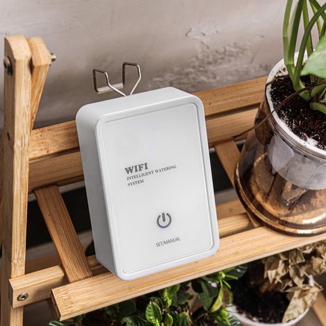 Dispositif d'arrosage automatique Tuya WIFI, système d'irrigation goutte à goutte intelligent avec commande à distance via application pour plantes en pot dans le jardin ou sur la terrasse. (1/5)