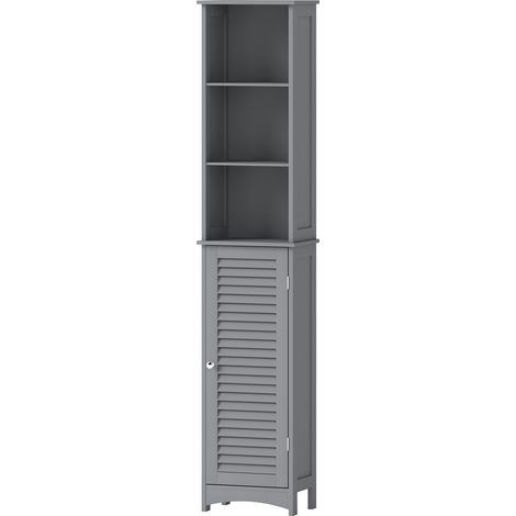 Levede Tall Bathroom Cabinet Slim Freestanding Bathroom Storage Cupboard Unit