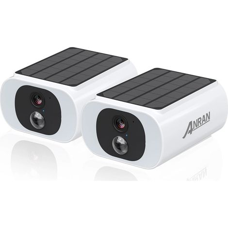 Solar WLAN Sicherheitskamera 2er Set Outdoor Überwachung Garten (1/5)