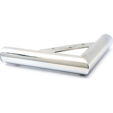 Q&Q pata metal wanda ø40 280x280 h40 cromo , La PATA METAL WANDA d40 280x280 H40 CROMO es una pata de mueble o sofá de metal con un acabado en cromo, de dise (1/2)