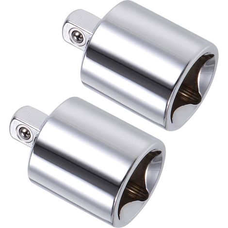 2 pcs Douille Réducteur 1/2" Femelle à 1/4" Mâle CR-V Acier (1/5)