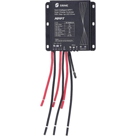 12V Smart MPPT Solarladeregler mit Stufen-LED-Treiber, Solarpanel-Batterieladeregler
