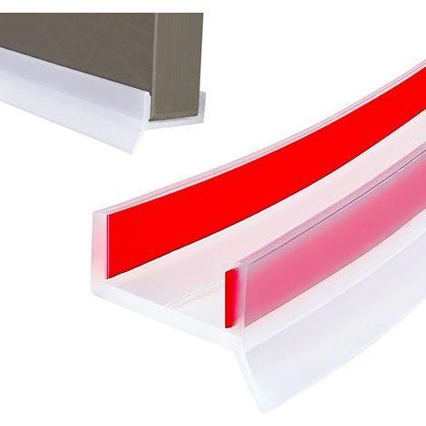 Joint Plinthe Cuisine Profil D’étanchéité pour Socle Cuisine pour Plinthe de 15mm 16mm 17mm pour Bas de Sous Placard(Transparent, 2M) (1/5)