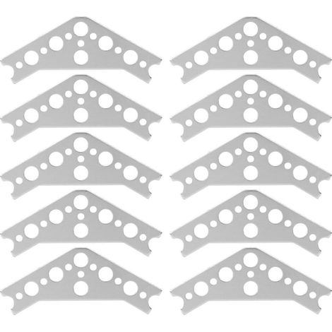 10 Stück 120-Grad-Winkelverbinder aus 7005 Aluminium für TETRIX PRIME-Roboterverbindungen