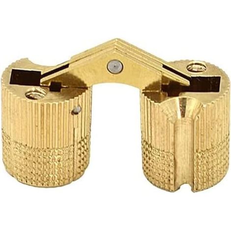 Charnière invisible en laiton pur pour boîte à bijoux, boîte cadeau, comptoir, 4 pièces (12 mm) (1/5)
