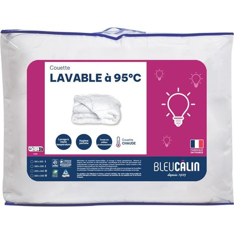 Bleu Câlin Piumino KBOB40140, Poliestere, Bianco, Singolo, 140 x 200 cm