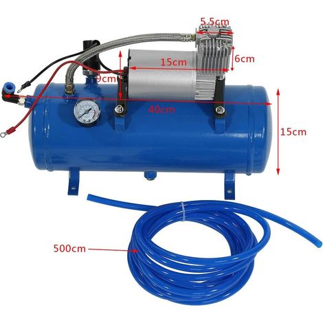 Pompe à air 12 V, compresseur d'air 6 L, exclusivité entrepôt à l'étranger (1/5)