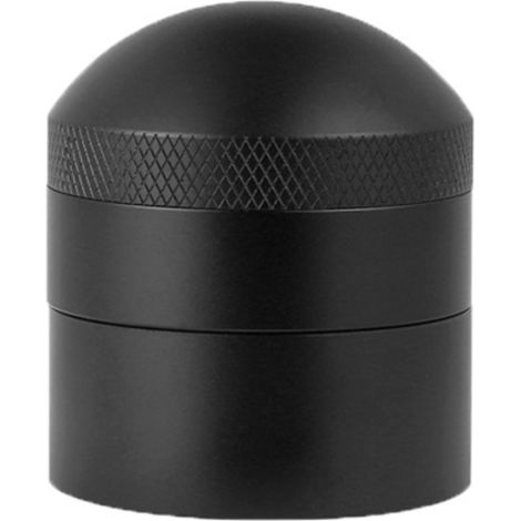 Molinillo de café giratorio y ajustable con cubierta de tela negra, mezclador y distribuidor de café molido, 51 mm (1/5)