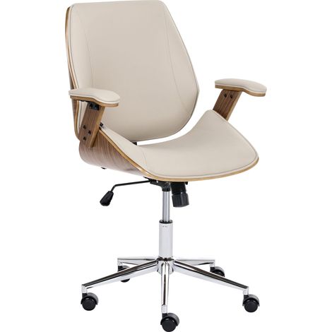 Bürostuhl BENDRA Kunstleder Taupe (1/5)
