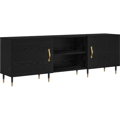 Meuble TV,Banc TV,Armoire TV Chêne noir 150 x 30 x 50 cm Bois d'ingénierie CFW435174 (1/5)