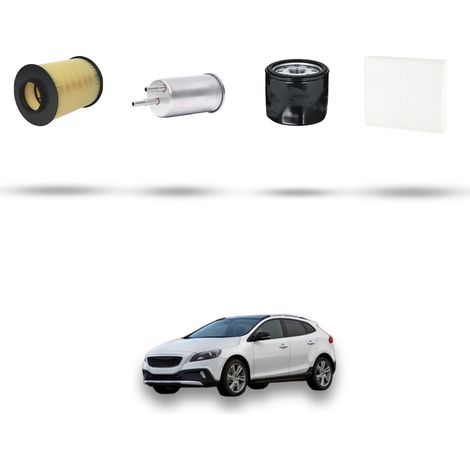 Kit tagliando 4 filtri compatibile con Volvo V40 II V40 Cross Country Dal 1.6 T2 84kw 2013 (1/5)