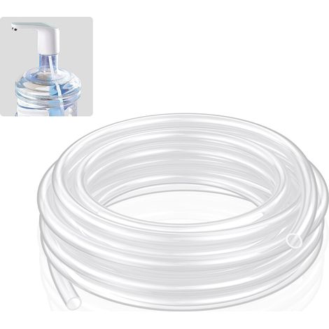 Tuyau Silicone Alimentaire 3 m Diamètre Intérieur 9.5 mm Diamètre Extérieur 12.7 mm Haute Température Pour Brassage Maison Vinification Flexible Transparent Tuyau Air Aquarium (1/5)