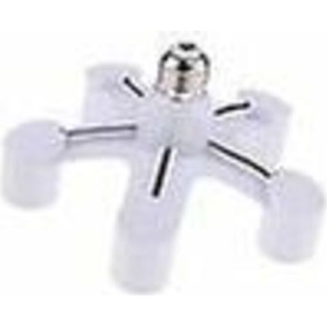 Adaptateur/répartiteur de douille pour ampoules LED E27 5 en 1, convertisseur de culot standard-AquaForge (1/5)