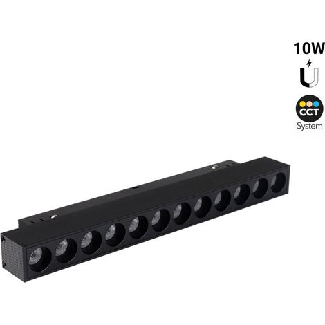 Spot linéaire sur rail magnétique CCT - 10W - UGR18 - Mi Light - (1/5)