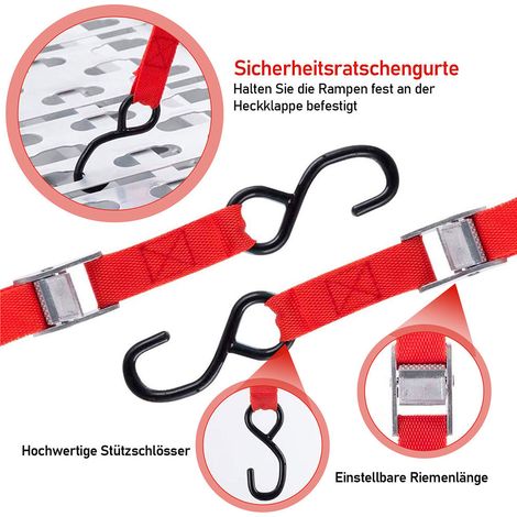 Wolketon ALU Auffahrrampe Verladerampe Verladeschiene Klappbar Motorrad Auto Rampe 1x bis 340kg (1/4)