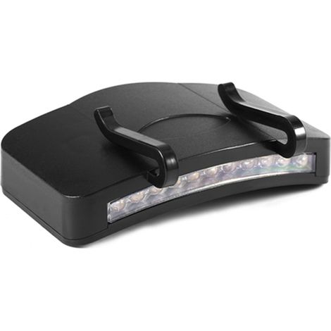 Lampe de casquette LED blanche à clipser pour le cyclisme, la randonnée et le camping (1 pièce).