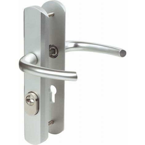 Set di maniglie a leva Secumax 1338L/6349 VACHETTE - Chiave i/70 Interasse 195 mm - Argento - 0699880