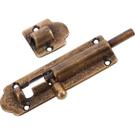 Loquet de Porte Ancien en Cuivre Or Sécurité (1/5)