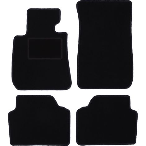 Tapis de sol en velours noir pour : BMW X1 E84 SUV (2004-2011)