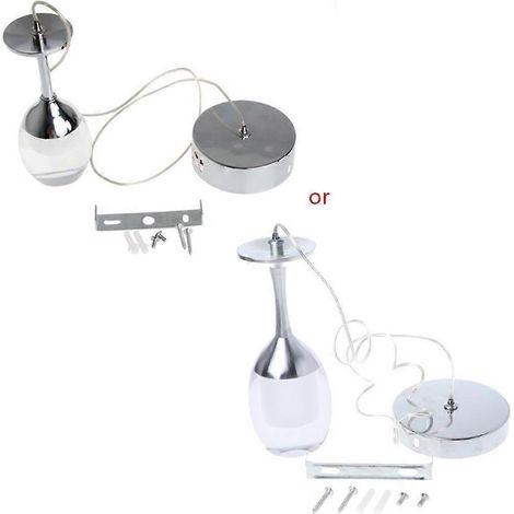 Plafonnier suspendu en forme de verre à vin, luminaire suspendu, lustre pour chambre (1/5)