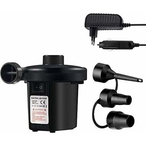 SHINING HOUSE Elektrische Luftpumpe, 2-in-1, elektrische Luftpumpe, Deflationsmaschine mit 3 Düsen für Bootsboje, Schwimmbad-Luftmatratze (1/5)