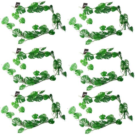 6 x 180cm Artificial Hanging Trailing Monstera Plant - Premium Quality (1/5)